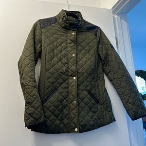 Ralph Lauren Diamond Quilted Mockneck Jacket
